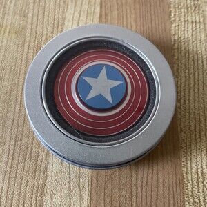 Marvel Captain America The First Avenger Metal Spiral Shield Fidget Spinner Toy